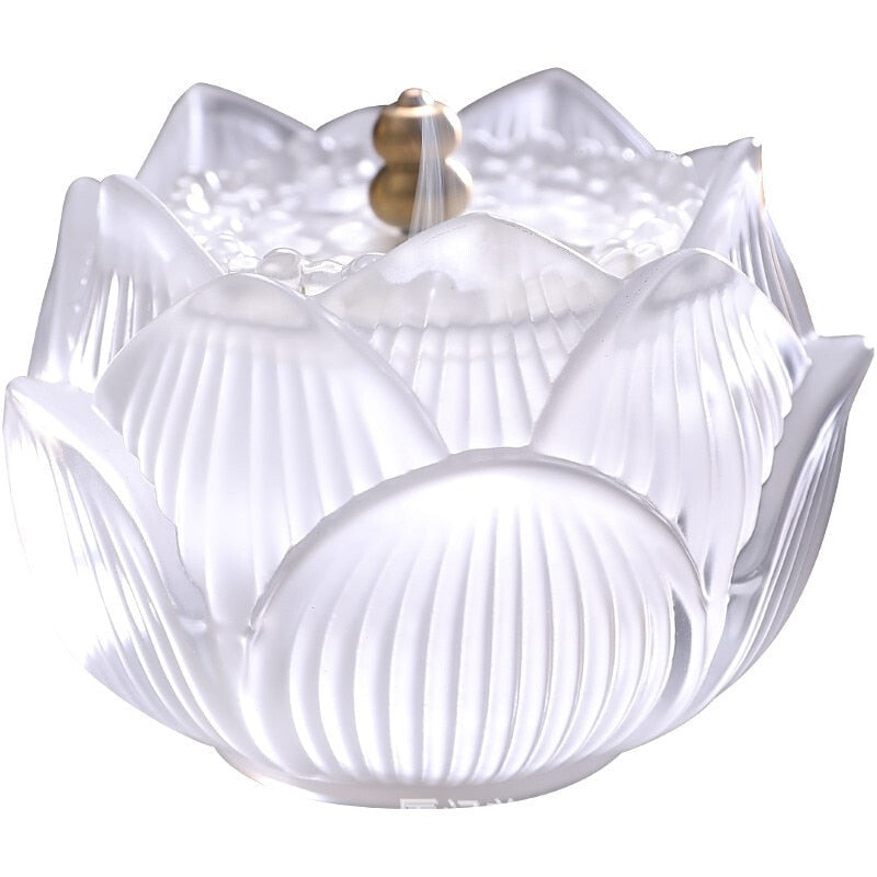 Skanto Decor Skanto Innendørs Røykfyr Sederovn Lotusvann glasert Røykstempleovn Ornament