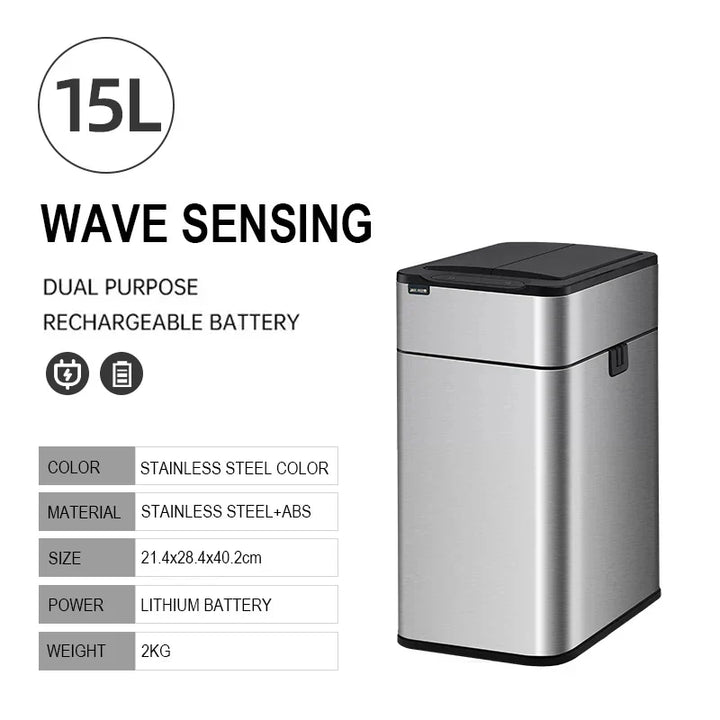 Skanto | Smart Kjøkkenbatteri Automatisk Sensorsøppelkurv