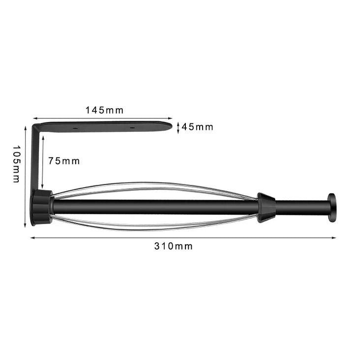 Skanto | Veggmontert papirhåndkleholder med dempeffekt - Énhåndsbetjening, underbygning-design for kjøkken og bad