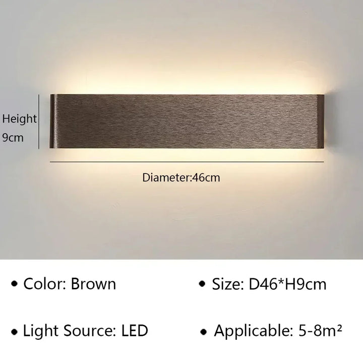 Skanto | LumiEra Moderne LED Vegglampe | Stilrent Design | Varme hvite lys for soverom, korridor & bad