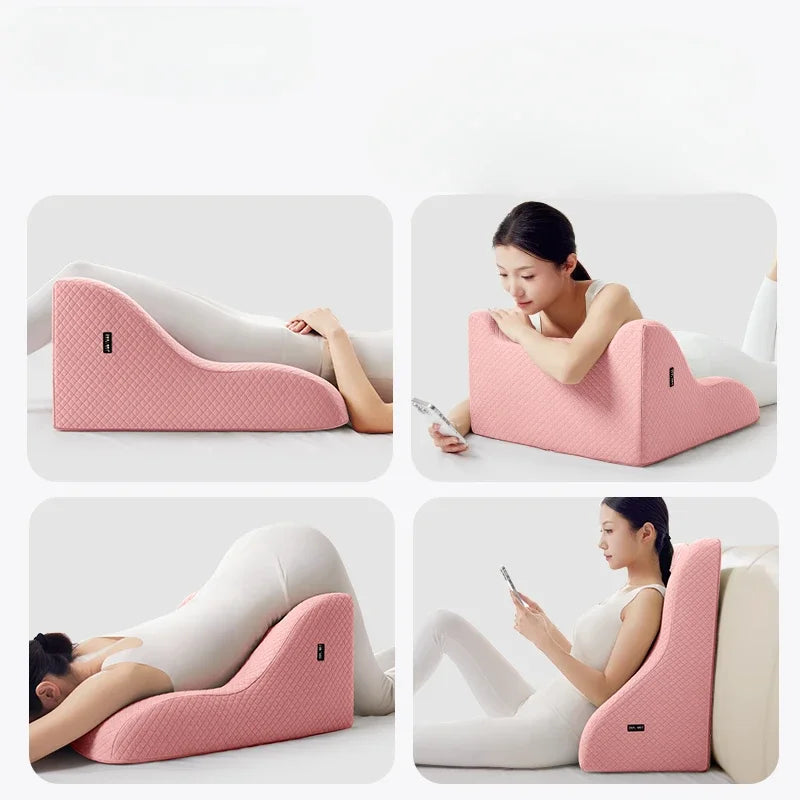 Multi-Vinkel Ryggstøtte Minneskum Ergonomisk Puter | Skanto