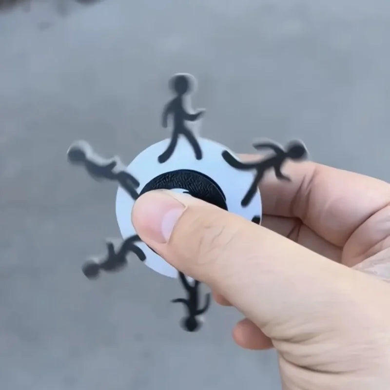 Skanto | Løpende Strekmann Optisk Illusjon Fidget Spinner