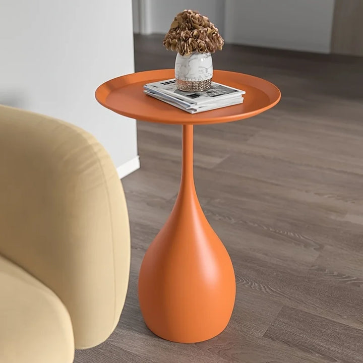 Skanto | Mobil Rundt Sidebord med Lett Luksus Mini Design for Sofa eller Seng