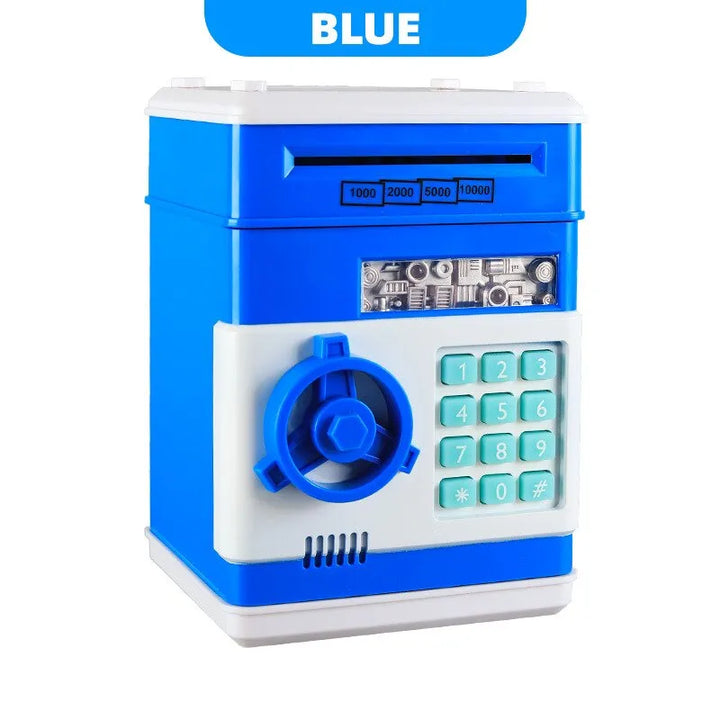 Skanto | Elektronisk spareboks med automatisk mini-safe, passordlås og mynttelger – Den ultimate gaven til barn!