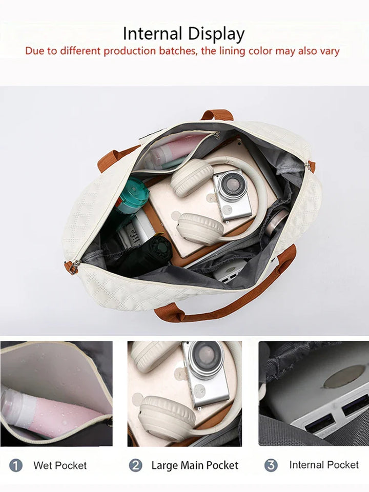 Skanto | Travessia Reiseduffel med Skofor<|vq_635|>Compartment | Stor Kapasitet & Argyle Design | Nylon Weekendbag for Sport, Korte Turer & Hverdagsbruk