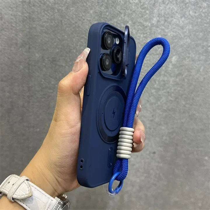 Skanto | Magnetisk myk håndleddsstøtte linse deksel iPhone etui
