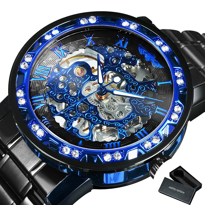 Skanto | Luminescent Mekanisk Titan Skeleton Klokke