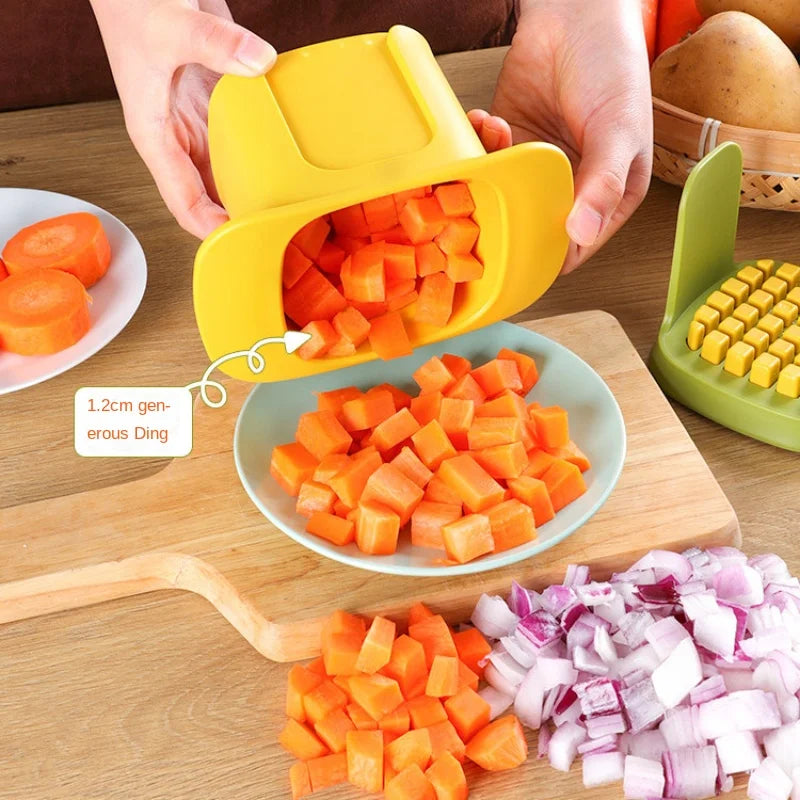 ChopMaster – Multifunksjons grønnsakskutter & pommes frites kutter med håndtrykksmekanisme | Skanto