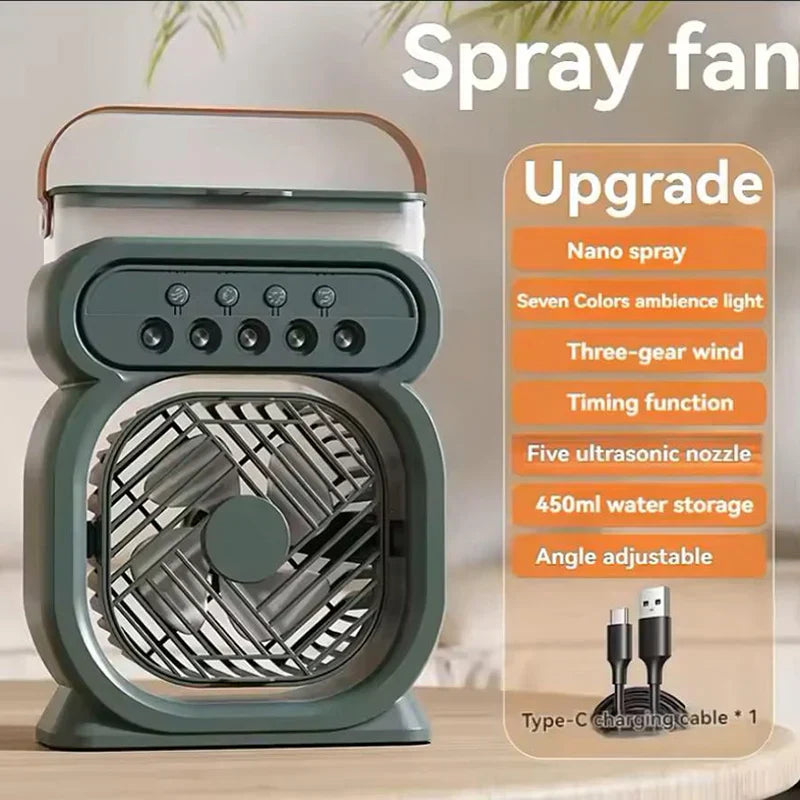 3i1 Air Cooler LED Nattlampe Luftfukter Vifte | Skanto