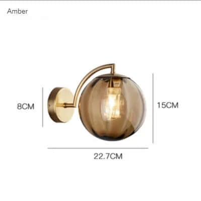 Skanto | Fargerik Glass Moderne Vegglampe