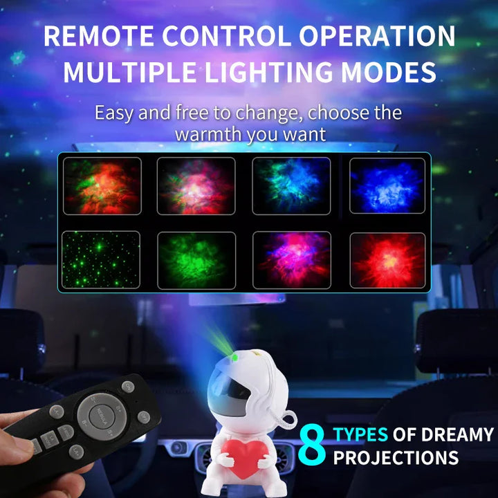 Love Astronaut Galaxy Night Light Projector | Skanto
