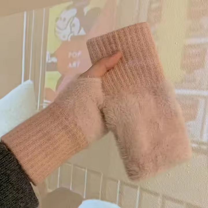 Unisex Fleece Fingerless Gloves – Varme, Myke og Funksjonelle | Skanto