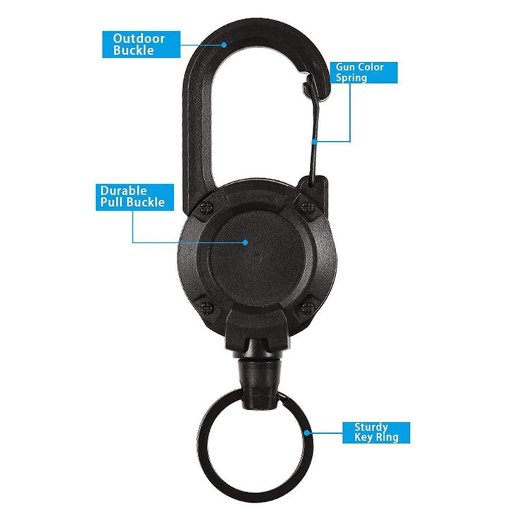 Heavy Duty Utvridbar Pull Praktisk Nøkkelring | Skanto