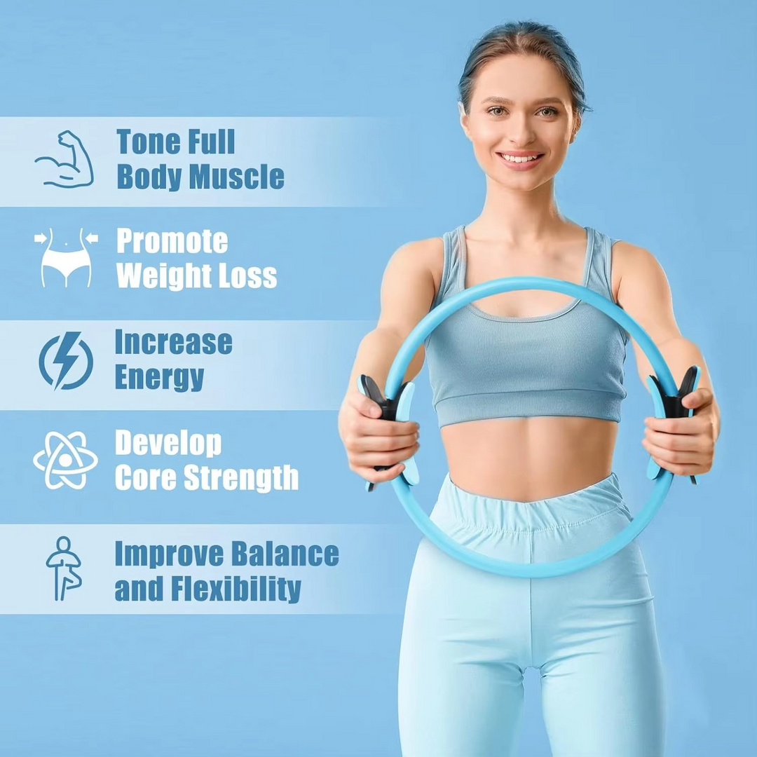 Yoga-Pilates-Fitnessring for Rumpfmuskulatur og Muskeltrening