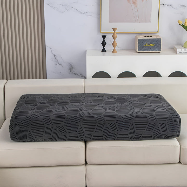 Jacquard sofabukser med geometrisk patruljemønster - mykt og dyreprint | Ideell for beskyttelse og koselige oppholdsrom