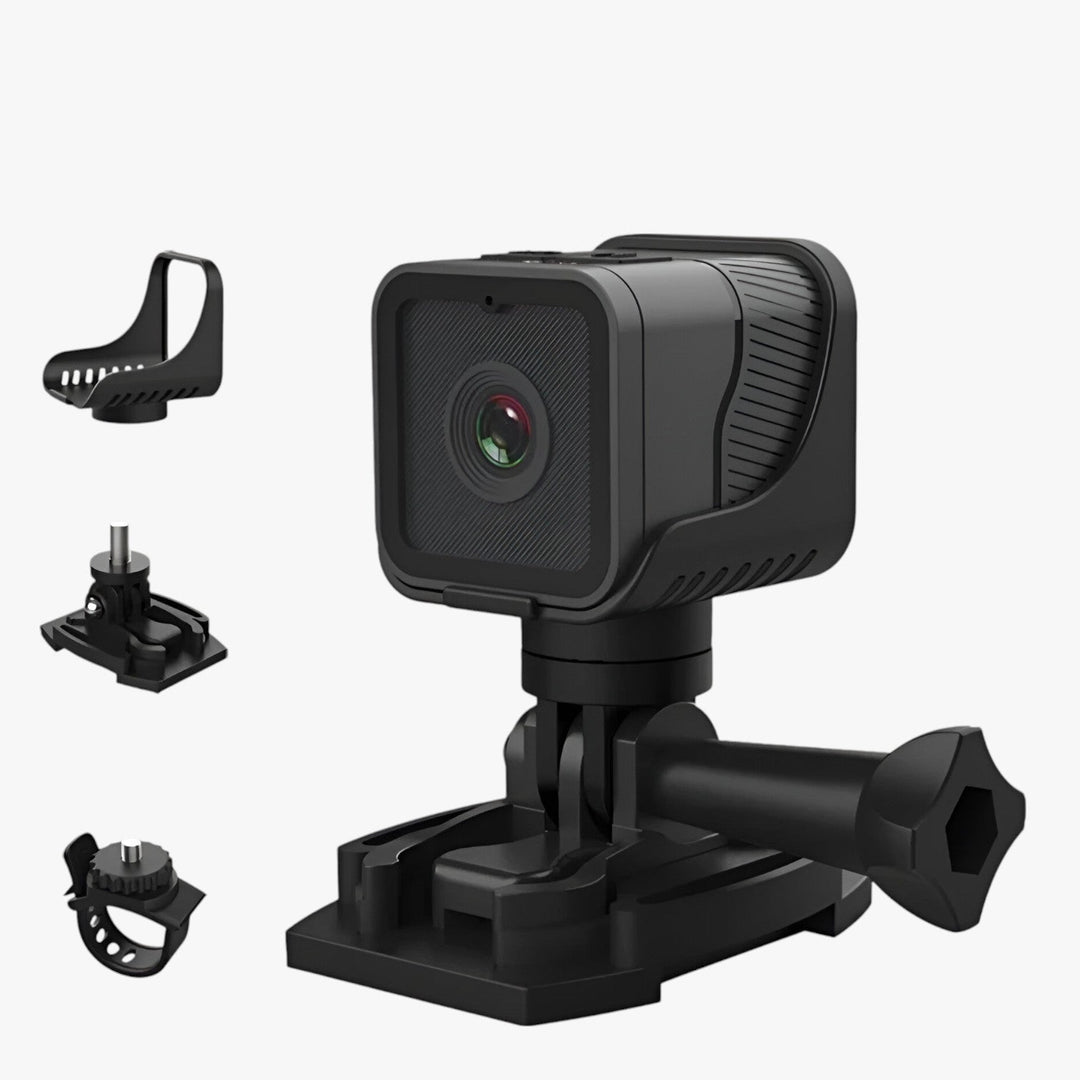 Skanto | RevCam 1080P HD Vanntett WiFi Kamera – Kompakt Actionkamera for Sykler & Motorsykler