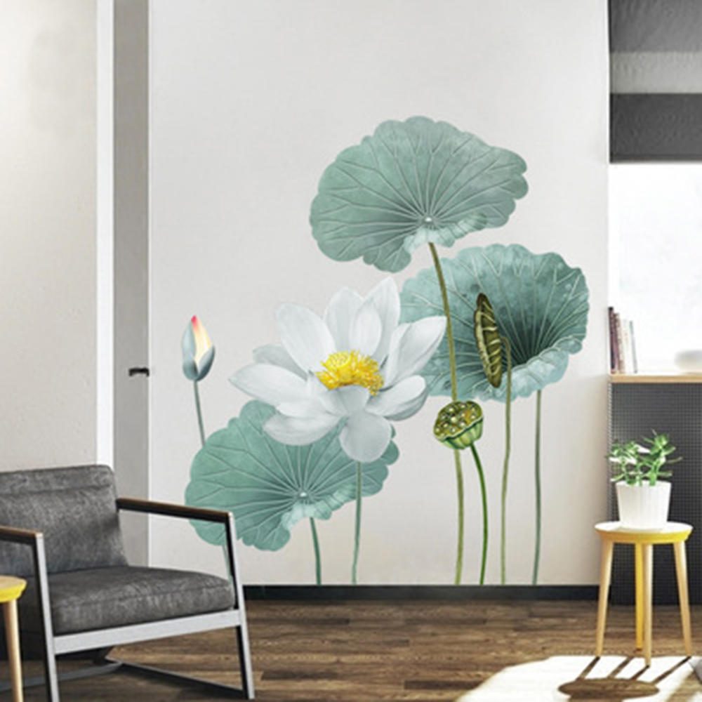 Skanto | Moderne Blossom Lotus Selvklebende Veggklistremerke