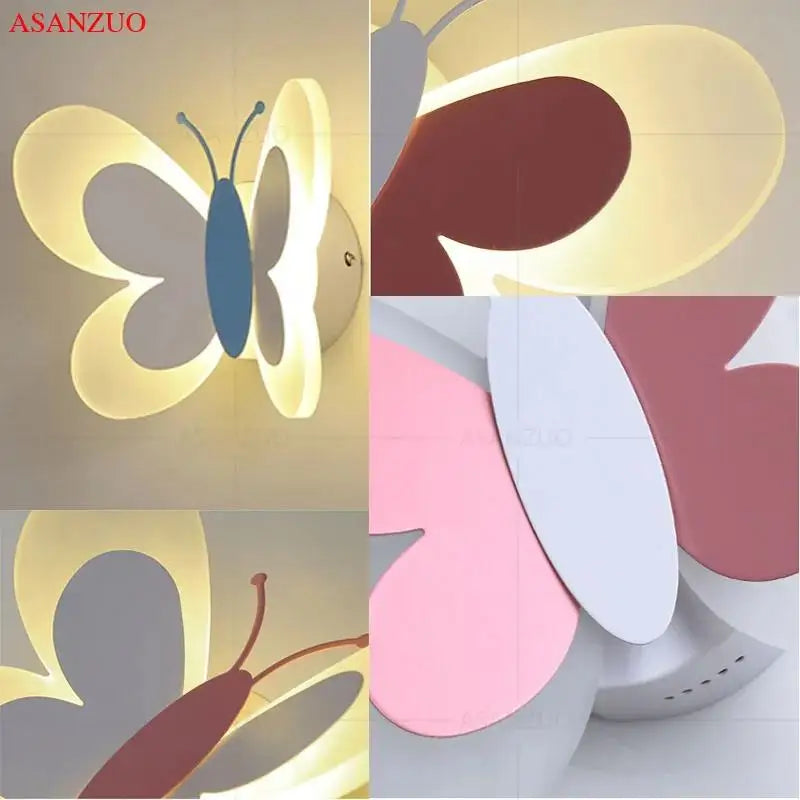 ButterflyGlow – LED Vegglampe i Sommerfugl Design for Rommet Skanto