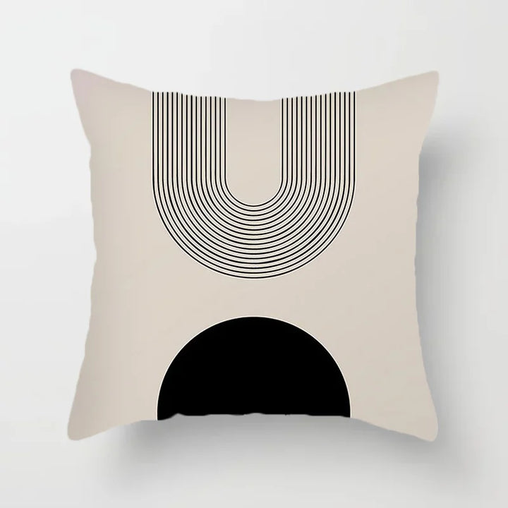 Moderne Kunst Abstrakt Mønster Dekorative Putekopper Kreativ Linje Sofa Stol Putetrekk Kaste Putekasse Hjem Kontor Dekor | Skanto