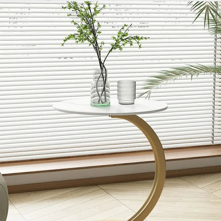 Skanto | Forsterket Rundt Sidebord for Stue og Soverom