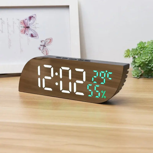 Skanto | LED Digital Vekkerklokke med Dobbelt Skjerm & Ubegrenset Snooze