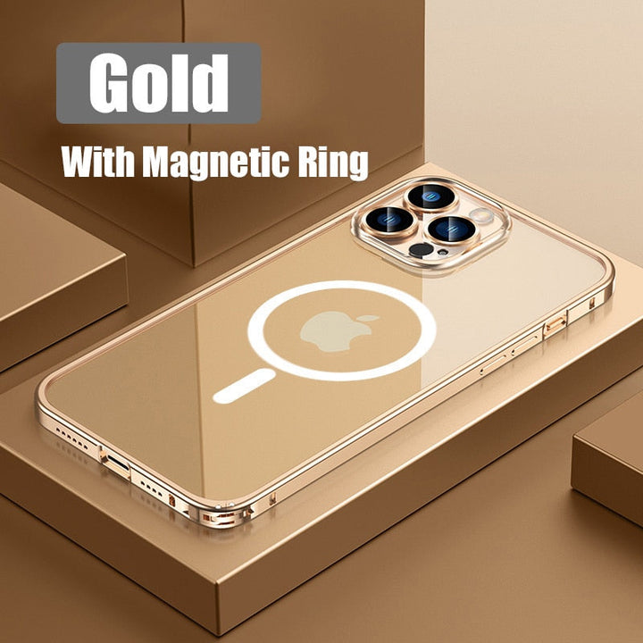 Skanto | Metall Bumper Aluminium Magnetisk Telefon Etui