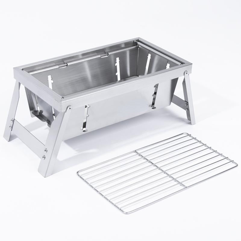 Skanto | Ultimate Camping Style Rustfritt Stål Sammenleggbar Grill