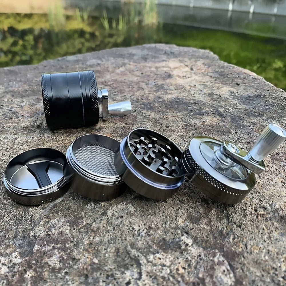 Skanto | Nøtt og Hard Krydderkvern - Håndverktøy for å male muskatnøtt, ingefær, steinsalt og pepperkorn