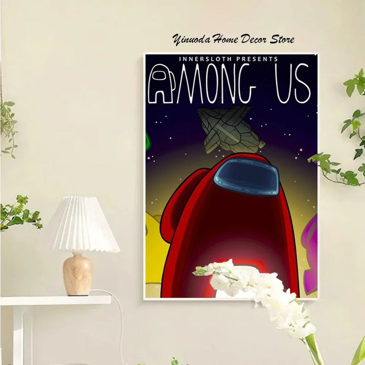 Skanto Among Us Plakat Veggkunst Hjemmeinnredning Rominnredning Digital Maleri Stue Restaurant Kjøkken Kunst