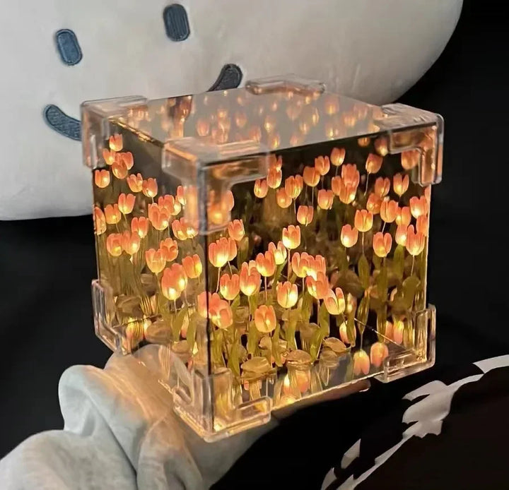 3D Tulip DIY Skantoomster Cube Nattlampe | Skanto