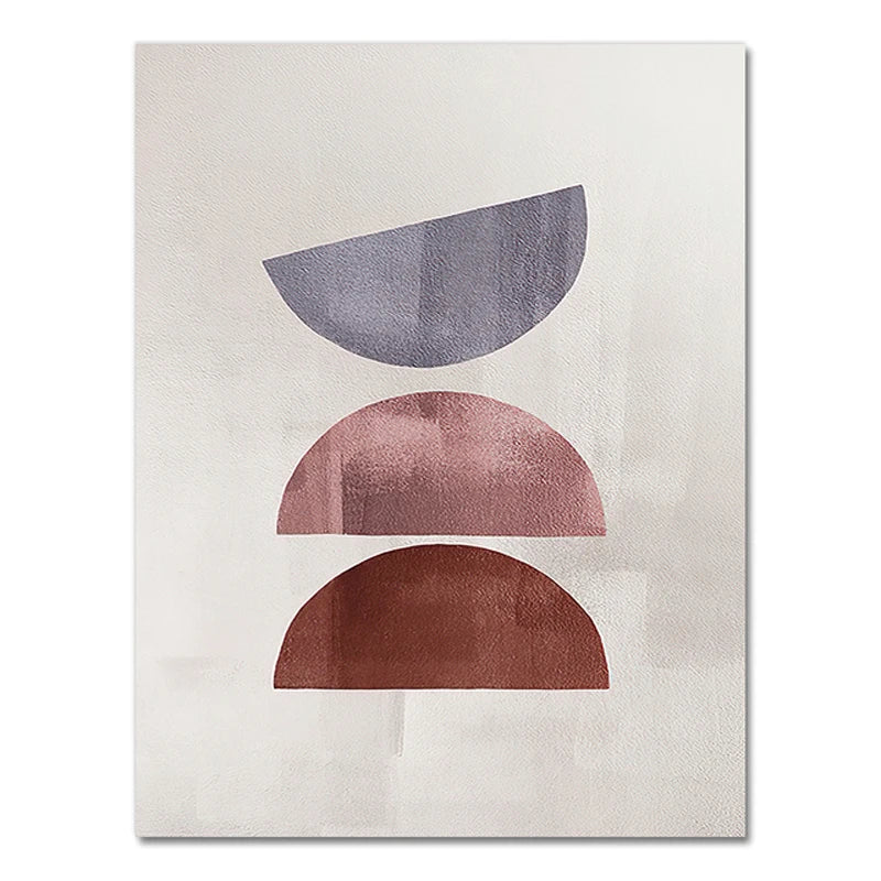 Skandinavisk Minimalistisk Geometrisk Mørke Nøytrale Farger Veggkunst Fine Art Lærred Utskrifter Moderne Abstrakte Bilder For Stue Hjem Dekor | Skanto