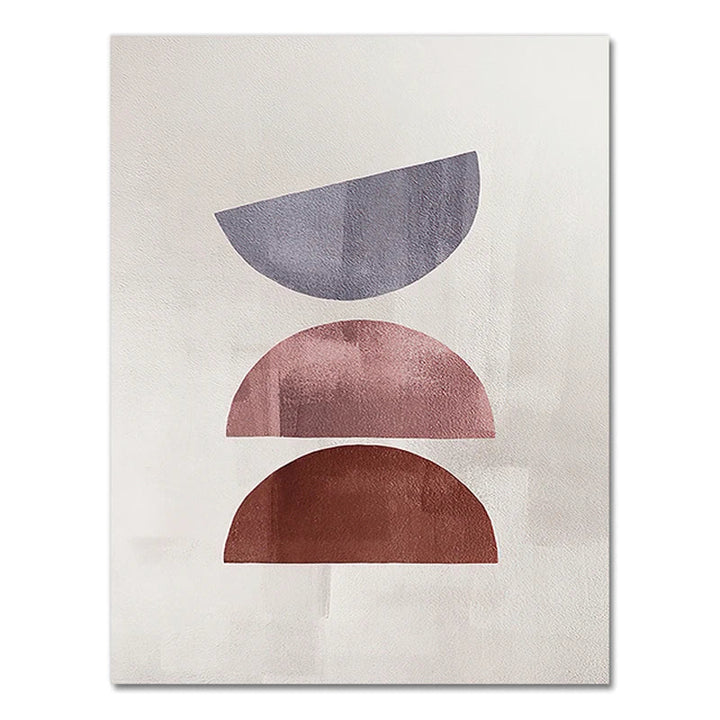 Skandinavisk Minimalistisk Geometrisk Mørke Nøytrale Farger Veggkunst Fine Art Lærred Utskrifter Moderne Abstrakte Bilder For Stue Hjem Dekor | Skanto