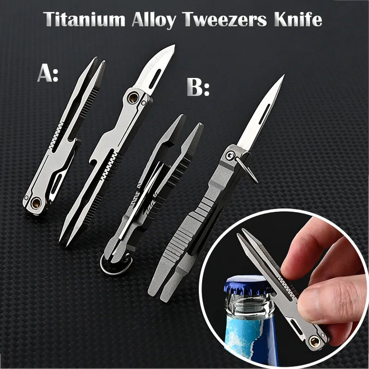 Hele dagen titanium pinsett kniv multifunksjonsverktøy | Skanto
