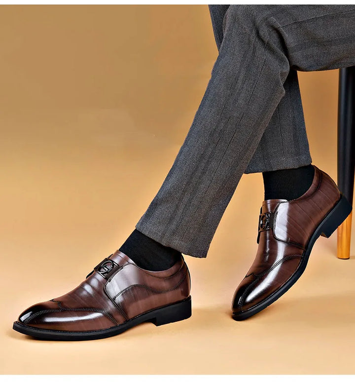 Skanto | Herres Lærersko Stilige Herresko Spiss Oxford Bryllup Lærers Herredressko Gentleman Kontorsko