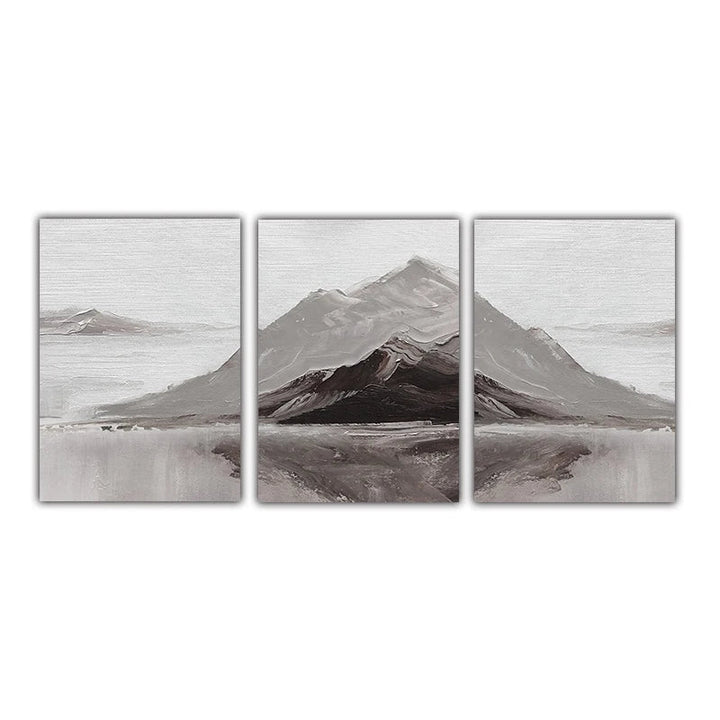 Abstract Grå Fjell Landskap Veggkunst Fine Art Lerretsutskrifter Bilder For Moderne Leilighet Stue Spisestue Kunst Dekor | Skanto