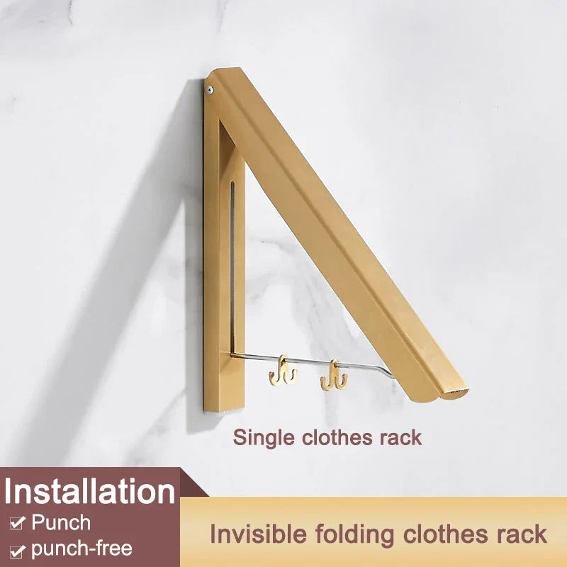 Space Saver Foldbar Veggklær Aluminiumstativ | Skanto