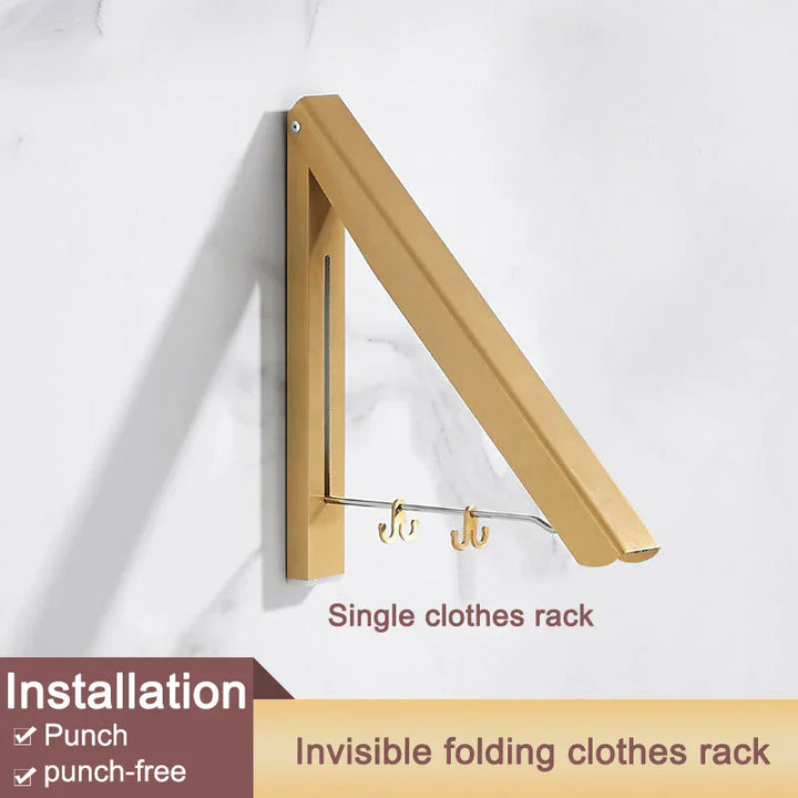 Space Saver Foldbar Veggklær Aluminiumstativ | Skanto