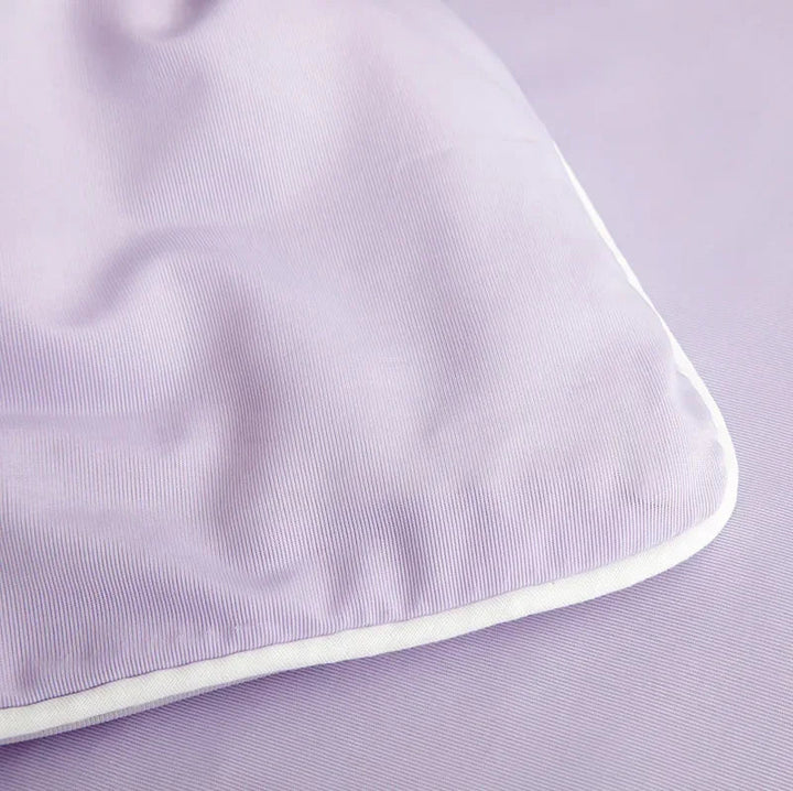 Air Condition Sommer Komforter — Ren Farge Is Silke Kjøleteppe, Lett & Glatt Twin/King Størrelse Quilt | Skanto