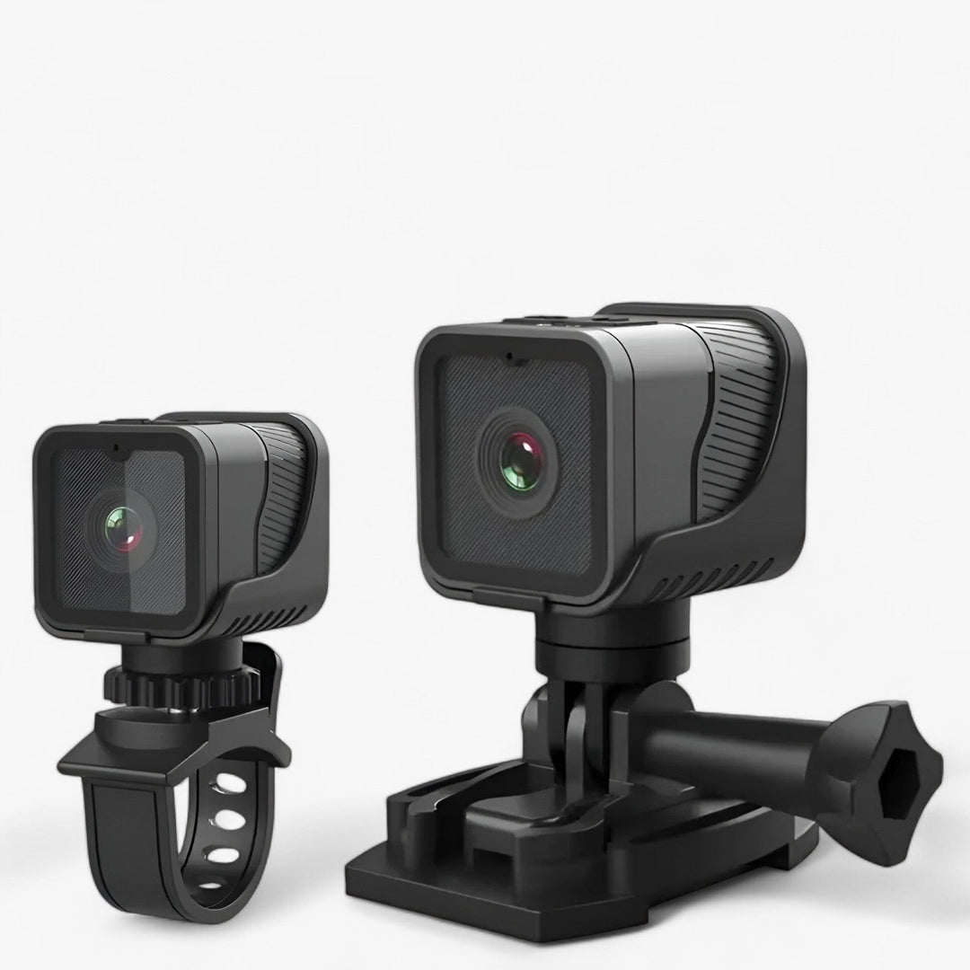 Skanto | RevCam 1080P HD Vanntett WiFi Kamera – Kompakt Actionkamera for Sykler & Motorsykler