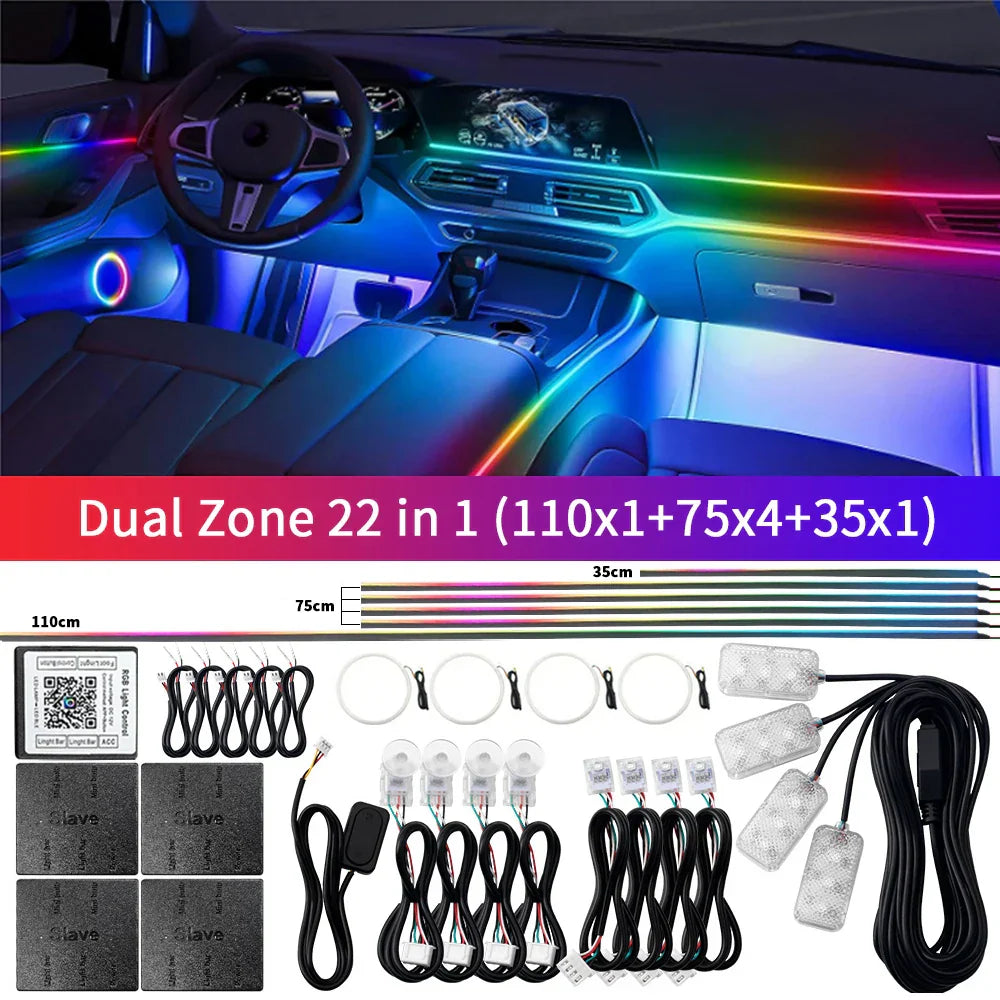 Skanto | Bluetooth RGB Symphony Bil Ambient Light Kit