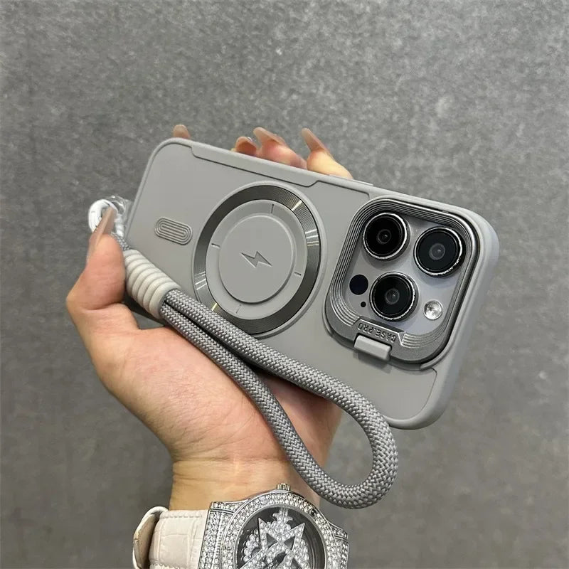 Skanto | Magnetisk myk håndleddsstøtte linse deksel iPhone etui