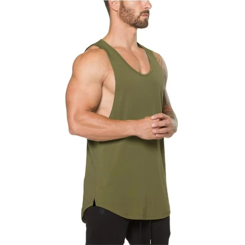 Skanto | Herres Bomull Pustende Ermeløs Trenings Tank Top