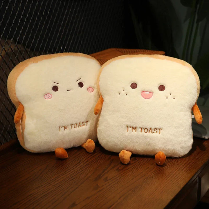 Skanto | Plush Toast Brød Ultra Myk Håndvarmerpute