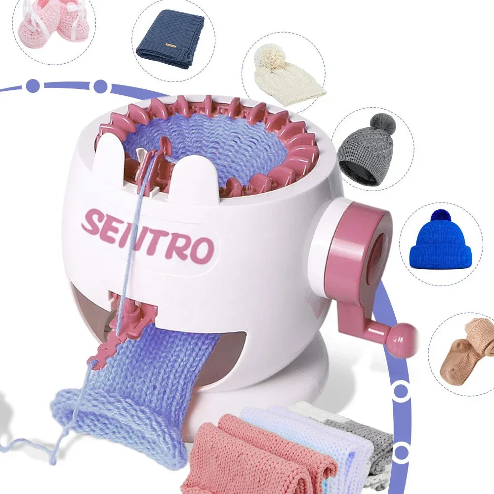 Skanto | Strickolino Strikkemaskin | 22 Nålene | Automatisk Sirkulær Strikkesett for Nybegynnere & Voksne | Rask Strikker med Tilbehør
