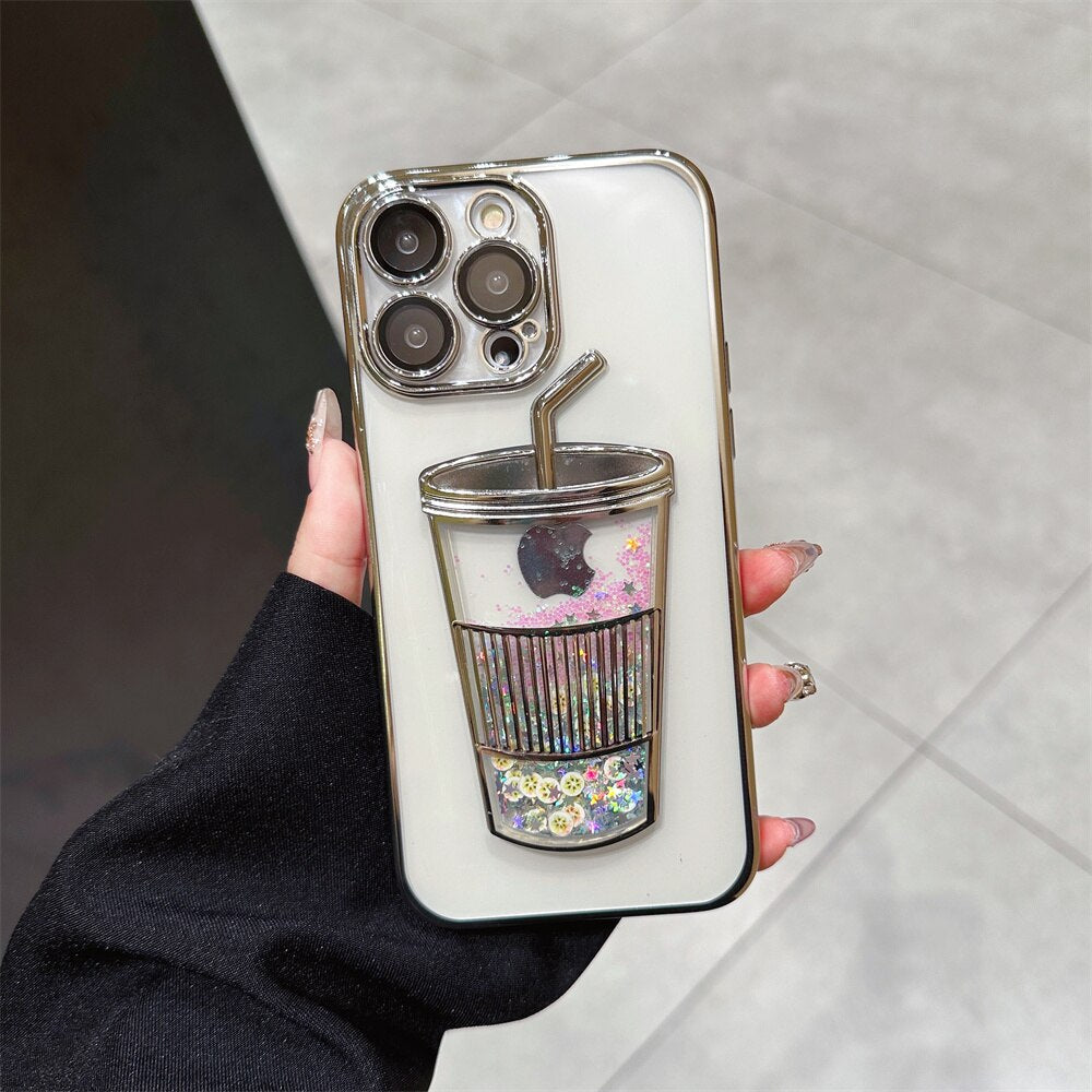 Skanto | Glitter Star Drink Cup iPhone Cover
