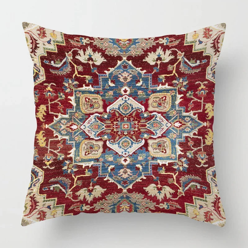 Marokkansk putevar med orientalsk mønster – Dekor for stue og kontor, høy kvalitets putevar i boho stil for sofa og sitteområde