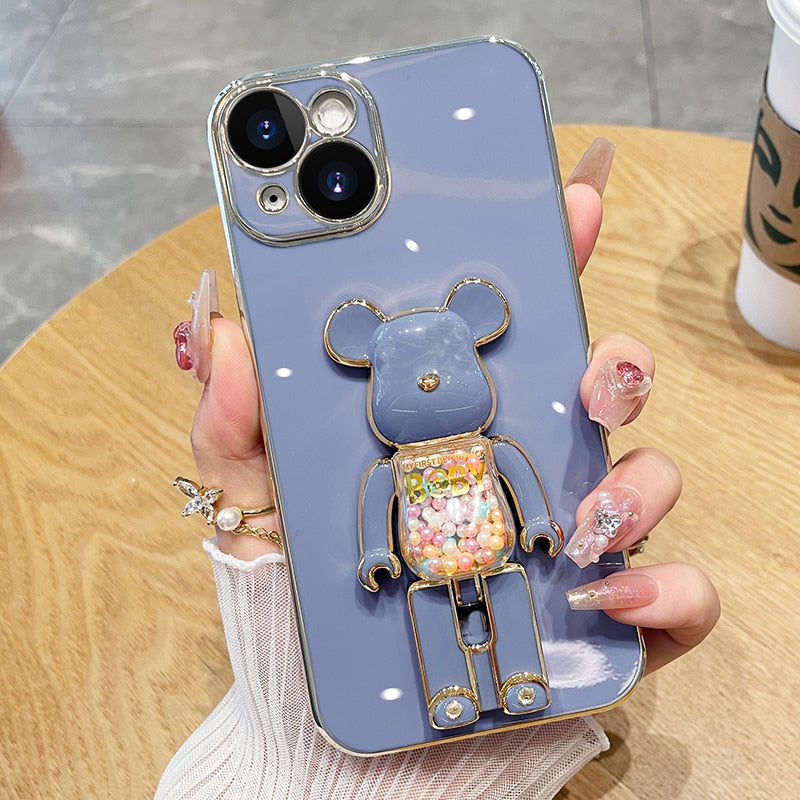 Skanto | Bamseelsker Fargerik 3D Dukke Mobildeksel