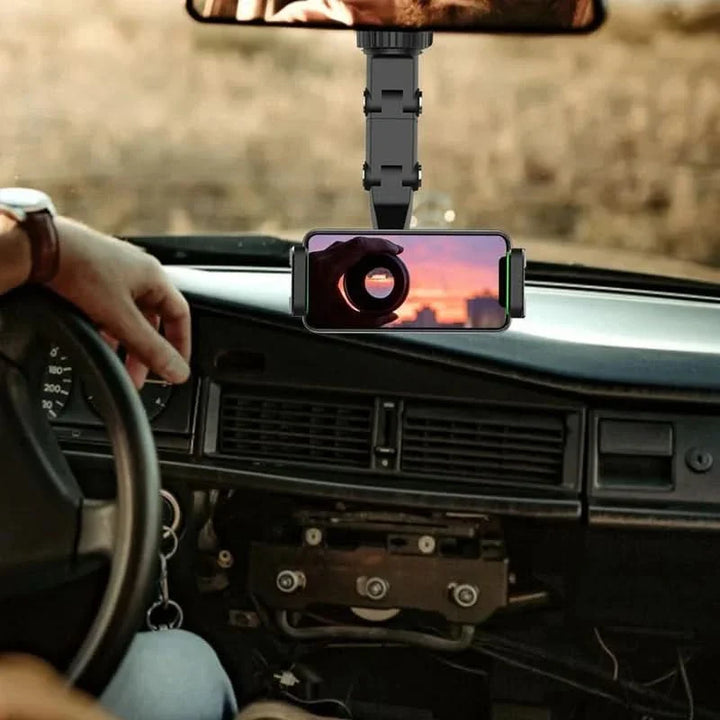Skanto | 360° Biltelefonholder Feste til Speilet