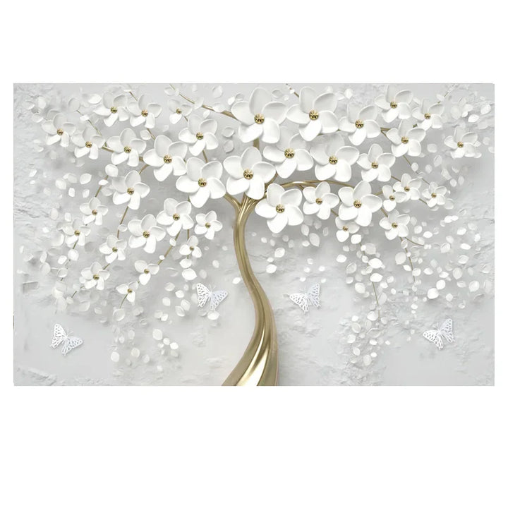 Abstrakt Floral Stor Blomster Petal Trevegg Kunst Fine Art Lærredsutskrifter Bilde For Stue Soverom Salong Kunst Dekor | Skanto