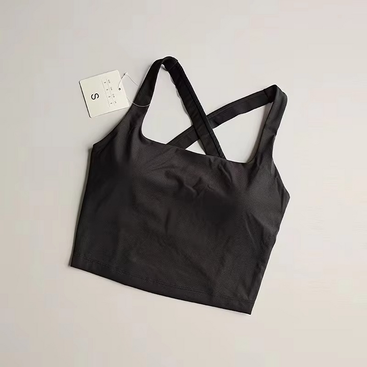 Skanto | Sømløs Sports-BH for kvinner Push Up Yoga og Løp Top